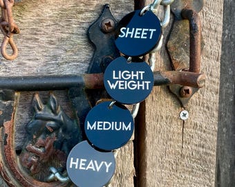 1.5” Horse Blanket ID Tag Set
