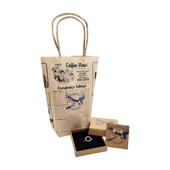 25 Newsprint Paper Bags Upcycled Eco friendly Vintage Bags Shopping Bags Gift Bags Retail Bags Coffee News White Extra Small Size Etsy