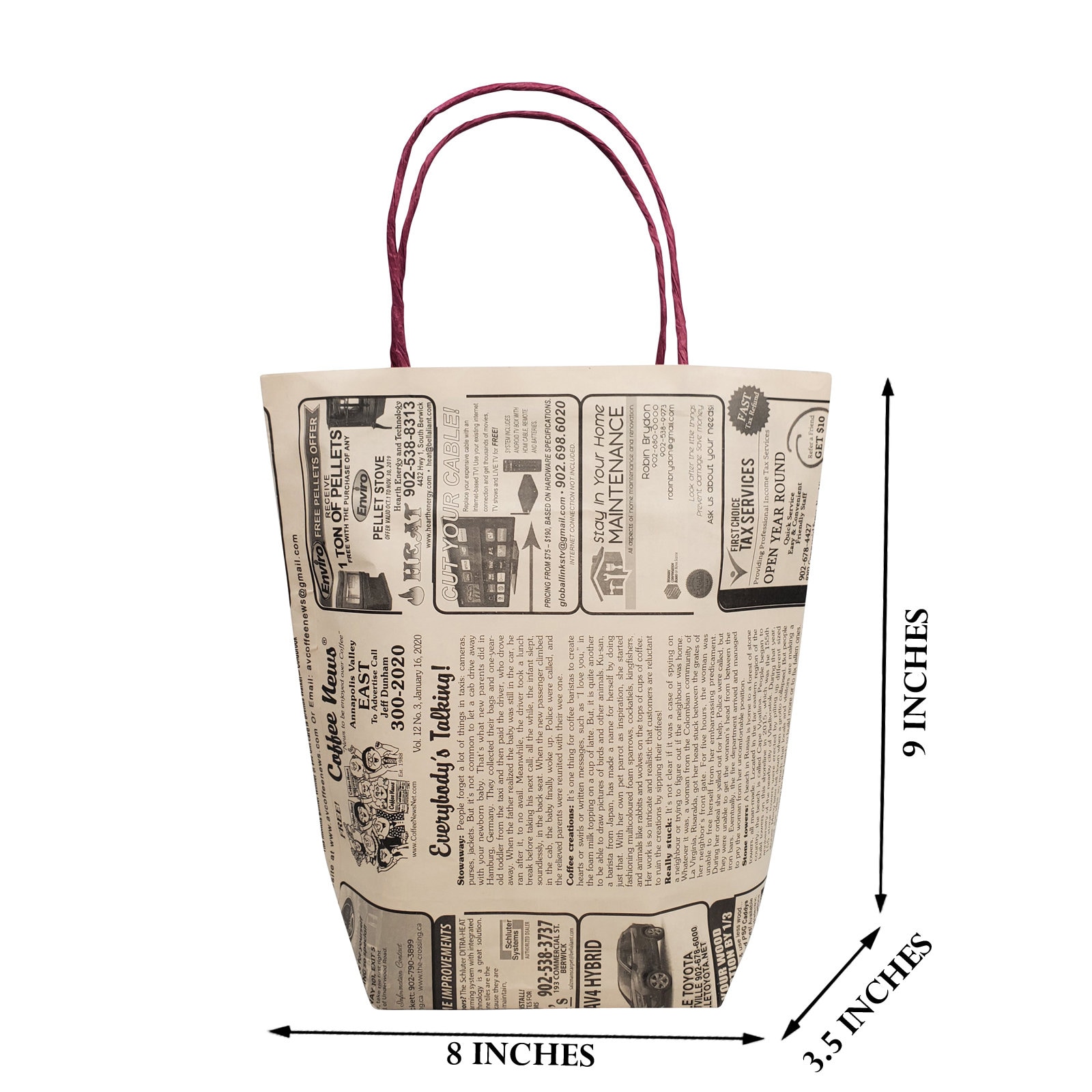 40〜50's newspaper bag Newspaper Bag – Front General Store
