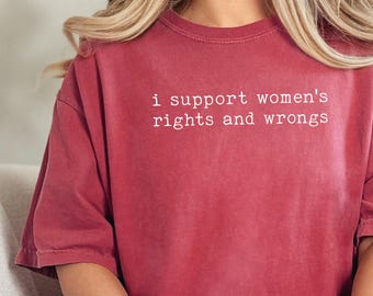 Comfort Colors Feministisches T-Shirt, Frauenrechte-Grafik-T-Shirt