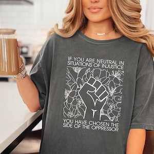 Comfort Colors Human Rights Shirt, Justice Graphic Tee