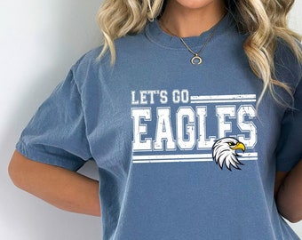 Maglietta Comfort Colors Eagles, maglietta Mascot Team Spirit