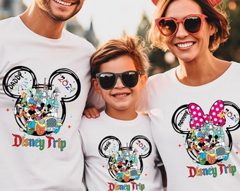 Disneyland Trip 2024 Shirt, Custom Disneyworld 2024 Shirt, Family Disneyworld Shirt, Family Disneyland Shirt, Family Trip Shirt