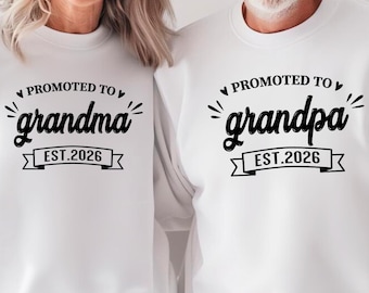 Promoted to Grandma Sweatshirt, Comfort Colors Pregnancy Announcement Gift