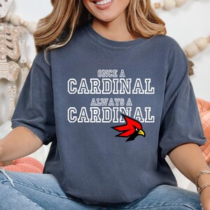 Comfort Colors, Cardinal Shirt, Cardinal School Spirit Shirt, Cardinal Football Shirt, Cardinal Mom Shirt, Cardinals Spirit Wear, Cardinals