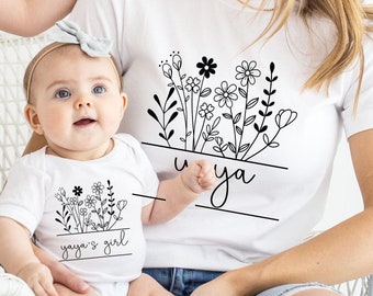 Yaya's Girl passendes Shirt Set, Oma Geschenk