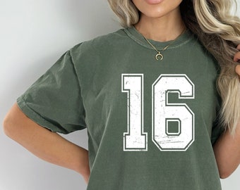 Comfort Colors, Custom Number Shirt, Number Shirt, Your Number Shirt, Custom Sports Number Shirt, Personalized Sports Number Custom Football