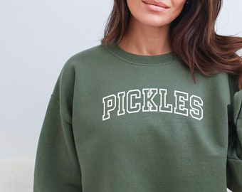 Vintage Pickles Sweatshirt mit Rundhalsausschnitt