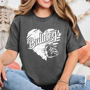 Comfort Colors, Bulldog shirt, Game Day Shirt, Bulldog Gameday Shirt, Bulldogs Shirt, Bulldog Spirit Shirt, Bulldog Mascot Shirt, Bulldog