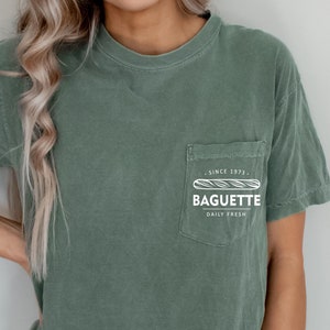 Comfort Colors Custom Pocket Shirt, Your Logo Text Shirt