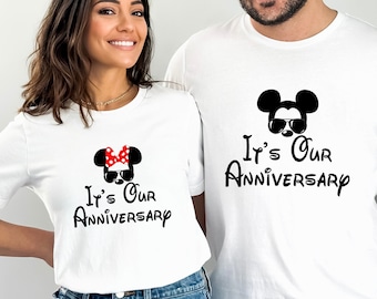 Celebrating Our Anniversary Shirt, Disney Anniversary Shirt, Mickey and Minnie Marriage Shirt, Disney Custom Shirt, Anniversary Shirt