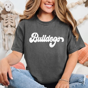 Comfort Colors, Bulldogs Shirt, Bulldogs Team Mascot Shirt, Bulldogs Mascot Shirt, Bulldogs Team Shirt, Bulldogs School Shirt, Bulldogs