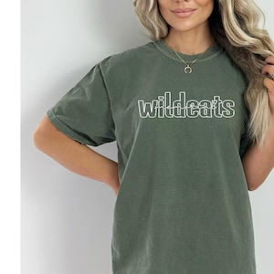 Comfort Colors, Custom Mascot Shirt,  Mascot Shirt, School Spirit Shirt, Custom School Mascot Shirt, School Logo Shirt, Team Mascot Shirt
