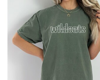 Comfort Colors, Custom Mascot Shirt,  Mascot Shirt, School Spirit Shirt, Custom School Mascot Shirt, School Logo Shirt, Team Mascot Shirt
