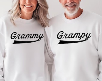 Grammy Grampy Sweatshirt, Comfort Colors, Grandparent Gift