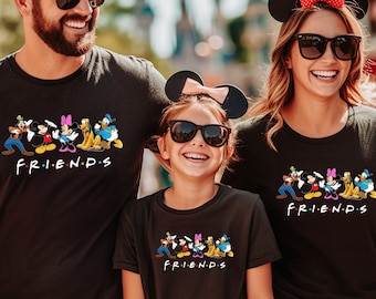 Camiseta retro de Mickey y sus amigos, camiseta de dibujos animados de Disney