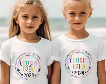 Personalisierte Cousin Crew Shirt, Familientreffen passendes Shirt