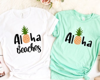 Hawaii Shirt, Aloha Pineapple Shirt, Hawaii Vacation Shirt, Aloha Shirt, Hawaii Trip Shirt, Hawaii Vacation, Aloha Beach Shirt, DTG Printing