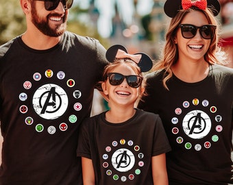 Marvel Avengers Logo Shirt, Disney Family Vacation Tee