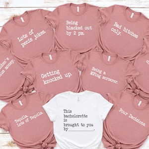 Junggesellinnenabschied-Shirts, Bachelorette Karten-Shirts, Party-Gruppen-Shirts, lustige Bachelorette-Shirts, Braut-Kader-Hochzeits-Party-Shirt