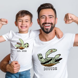 Father and Son Matching Shirts, Matching Turtles Father Son Shirts, Matching Dad and Son Shirts, Daddy and Me Shirt, Father&#39;s Day Gift