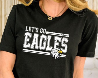 Maglietta mascotte degli Eagles, maglietta Team Spirit, abbigliamento per il giorno della partita