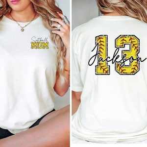 Softball Shirt, Softball Mom Shirt, Personalized Softball Mom Shirt, Custom Softball Shirt, Gameday Softball Shirt, Softball Mom
