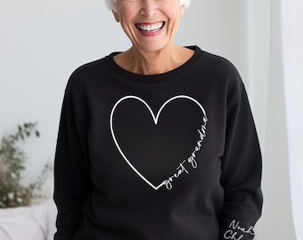 Great Grandma Sweatshirt with Kids' names, Great Grandma Gift, Mother's Day gift, New Great Grandma, Great Grandma Gift, Grandma gift