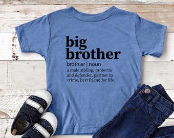 Big Brother Shirt, Baby Announcement , Big Brother Definition Shirt, Promoted To Big Brother, Pregnancy Announcement, Big Brother To Be