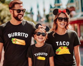 Taco Shirt, Family Matching Shirt, Taco Family Shirt, Dad and Son Matching Shirt, Mexican Food Shirts, Burrito Shirt, Taquito Shirt
