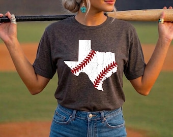 Staatshonkbalshirt, Texas Team-T-shirt, elke staat, honkbalshirt
