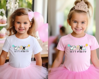 Let&#39;s Pawty Shirt, Dog  Birthday Shirt, Puppy Birthday Shirt, Dog Lover Let&#39;s Pawty, Doggie Birthday Shirt, Let&#39;s Pawty, Dog Lover Shirt