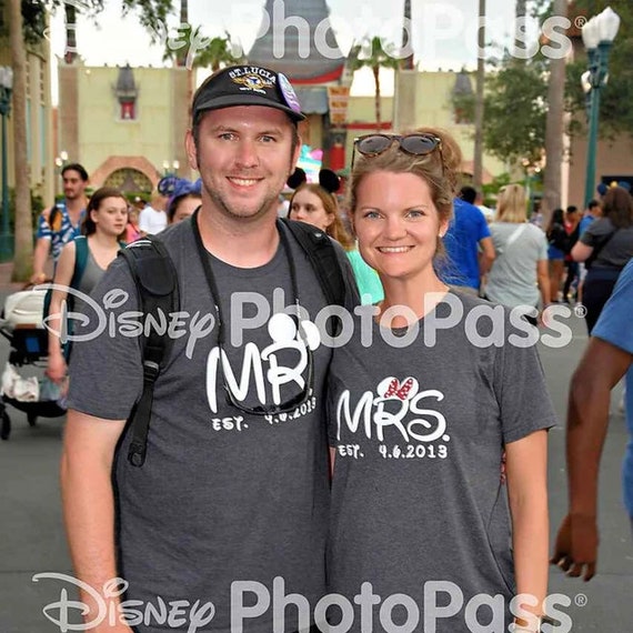 Mr and mrs disney shirts on sale