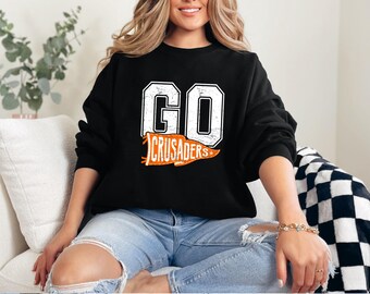 Comfort Colors Mascot Pennant Sweatshirt, School Spirit Wear