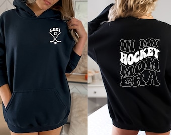 Benutzerdefinierte Hockey Mom Era Sweatshirt, personalisierte Hockey Pullover
