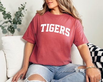 Comfort Colors Tigers Team Mascot Shirt
