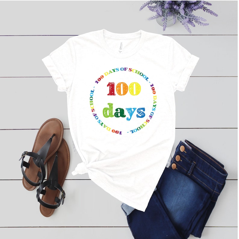 Camisas de maestro de 100 días, camisa de 100 días de escuela, camisa de maestro de 100 días de escuela, camisa de maestro de jardín de infantes, camisa de 100 días imagen 2