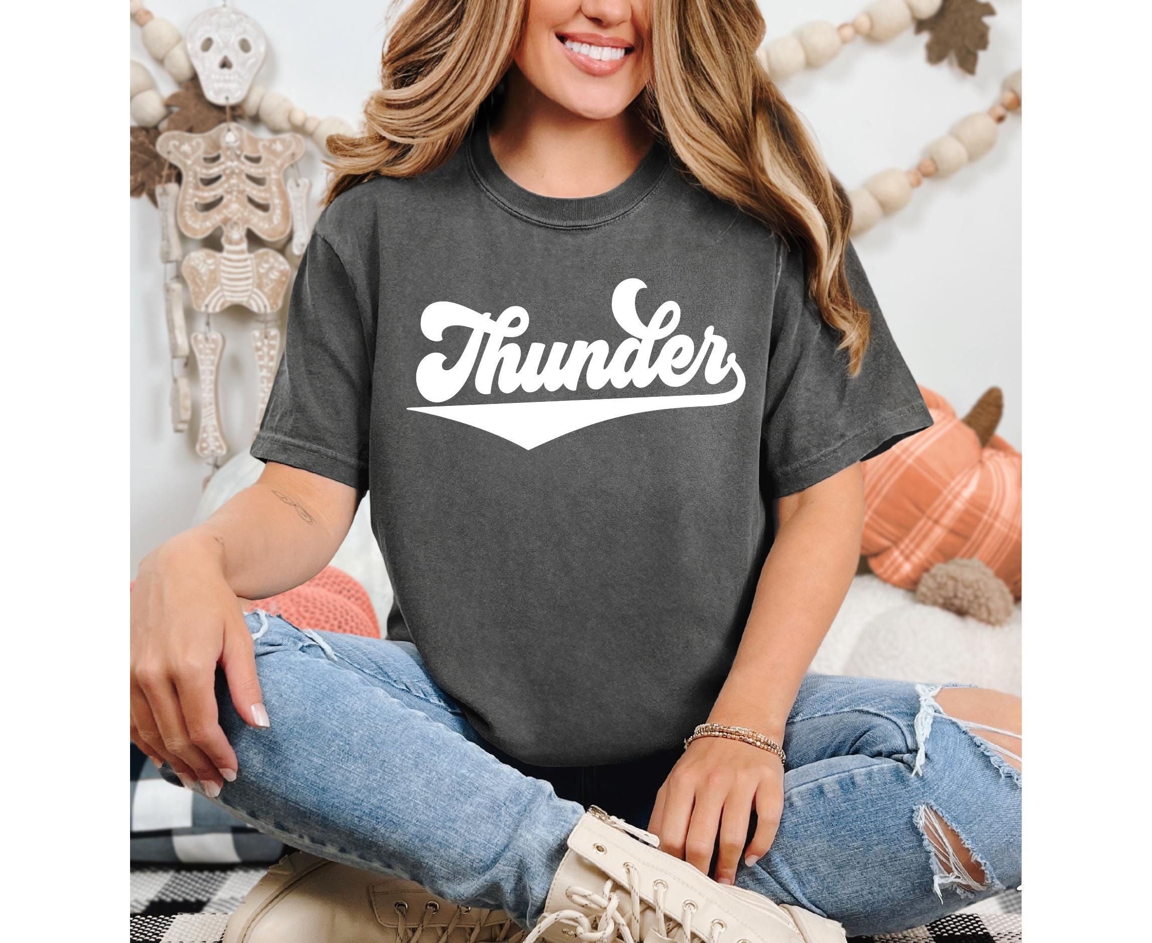 Camiseta de mascota Thunder de colores cómodos - Camiseta del equipo del día del partido