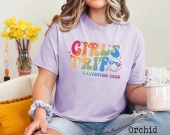 Comfort colors, Custom Girls Trip Shirts, Girls Trip Shirt, Girls Weekend Shirt, Girls Vacation Shirt, Girls Trip 2025 Shirt, Custom Shirt
