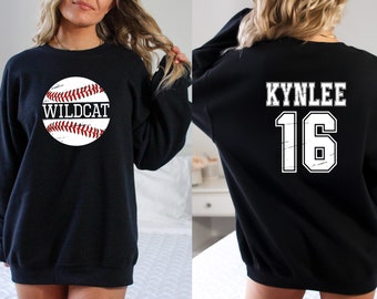 Aangepast baseballshirt moeder, gepersonaliseerde naam en nummer