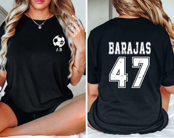 Customizable Soccer Shirt, Soccer Team Shirt, Soccer Mom Shirt, Soccer Shirt, Soccer Name Shirt, Custom Soccer Shirt, Soccer Number Shirt