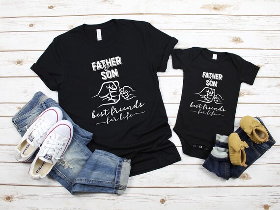 Pere et fils meilleurs amis pour toujours chemise chemise assortie pere et fils cadeau de fete des peres cadeau pour papa papa meilleur ami cadeau papa DTG Etsy France