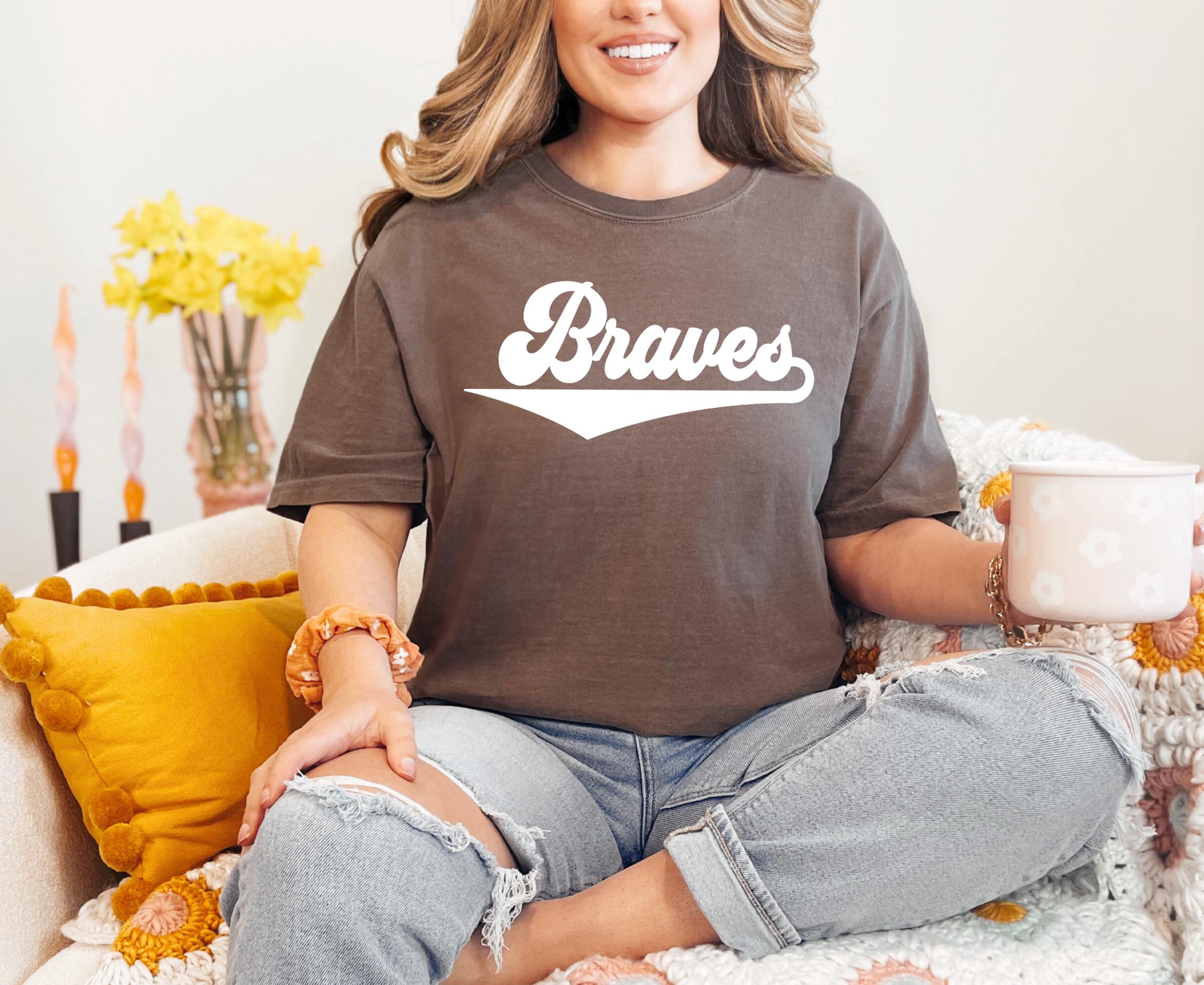 Comfort Colors, Braves Shirt, Braves Team Mascot Shirt, Braves Mascot ...