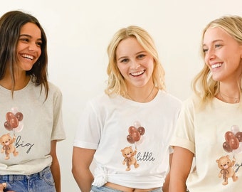 Big Little Reveal Shirt, Sorority Bear Gift, Greek Tee