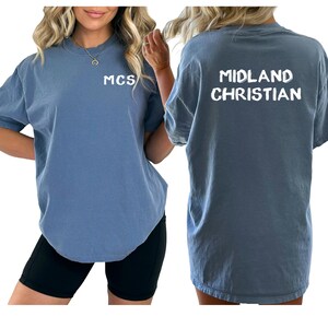 Comfort Colors Custom Design Shirt, Front & Back, Personalized Text image 3