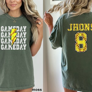 Comfort Colors, Customizable Softball Shirt, Softball Team Shirt, Personalized Softball, Softball Mom, Softball Shirt, Softball Name Shirt