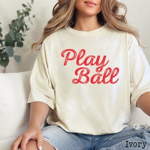 Comfort Colors, Play Ball Shirt, Game Day Shirt, Baseball Game Shirt, Softball Shirt, Softball Mom Shirt, Baseball Shirt, Baseball Mom Shirt