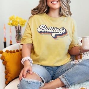 Comfort Colors, Bulldogs Mascot Shirt, Bulldogs Shirt, Bulldogs Team Shirt, Bulldogs Football Shirt, Bulldogs School Shirt, Bulldogs Team
