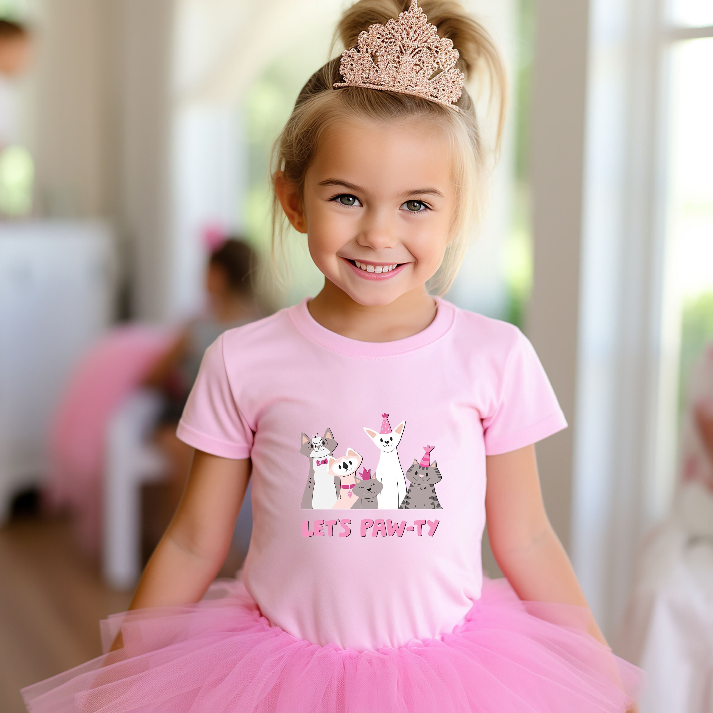 Cat Birthday Shirt, Kitty Birthday Shirt,  Birthday Shirt, Paw-ty Shirt , Cat Lover Shirt, Cat Theme Party Shirts, Let's Purrrty Shirt