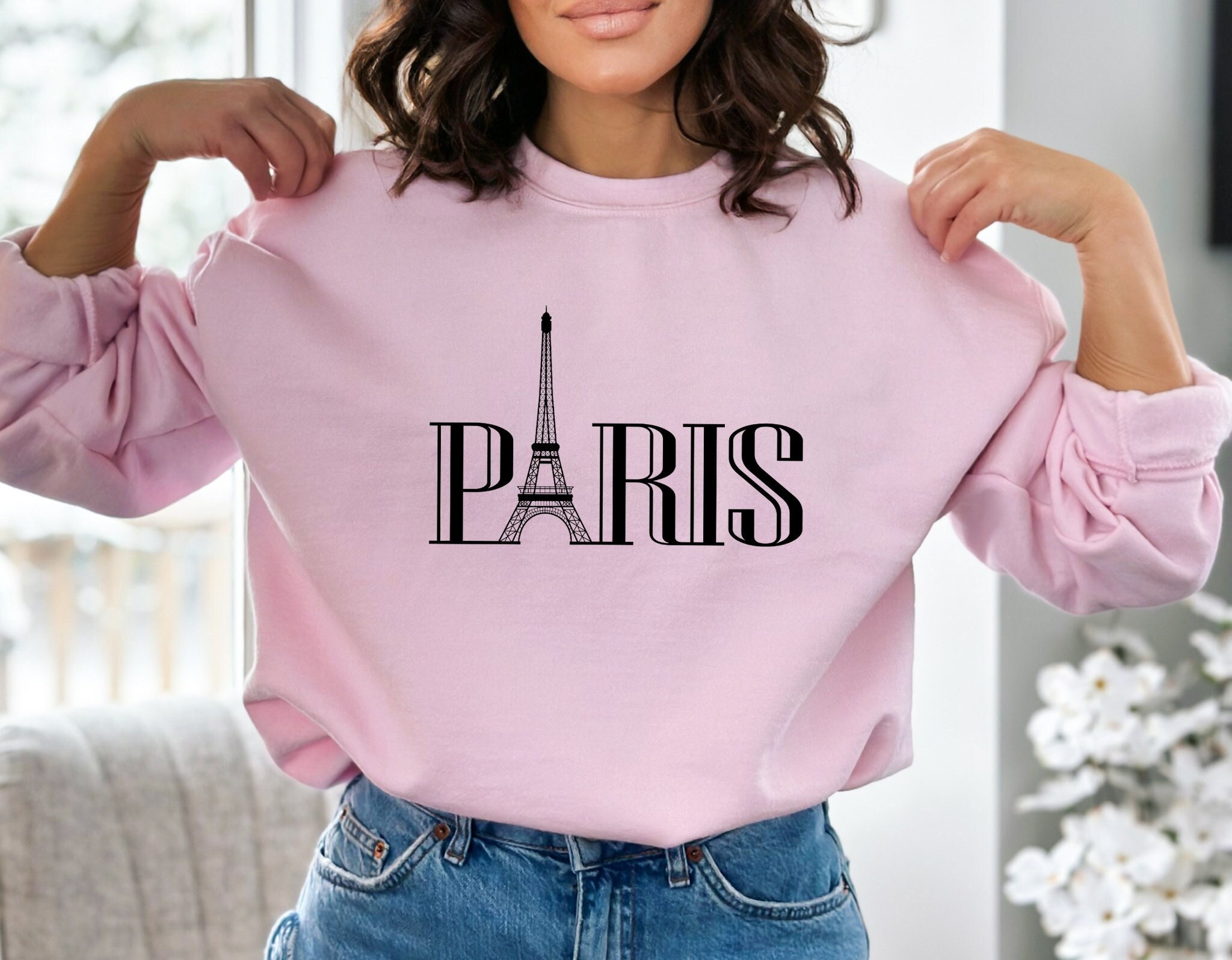 Eiffel tower sweatshirt hotsell